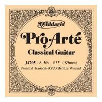 Thumbnail of D&#039;Addario J4705 80/20 Bronze Pro-Art&eacute; Nylon Classical Guitar Single String, Normal Tension, A5 Fifth String