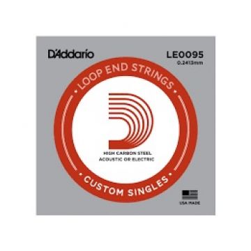 Preview of D&#039;Addario LE0095 Plain steel Loop-end Electric or Acoustic