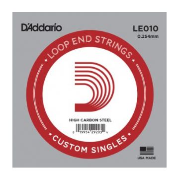 Preview van D&#039;Addario LE010 Plain steel Loop-end Electric or Acoustic