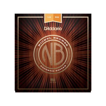 Preview van D&#039;Addario NB1256 Nickel Bronze Acoustic Light top Medium bottom , 12-56