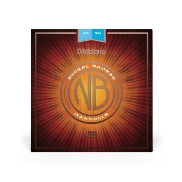 Preview of D'Addario NBM1038 Mandolin Strings, Nickel Bronze, Light, 10-38