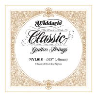 Thumbnail van D&#039;Addario NYL018 Rectified Nylon Classical Guitar Single String .018
