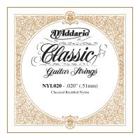 Thumbnail van D&#039;Addario NYL020 Rectified Nylon Classical Guitar Single String .020
