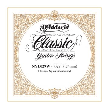 Preview of D&#039;Addario NYL029W Silver-plated Copper Classical Single String .029