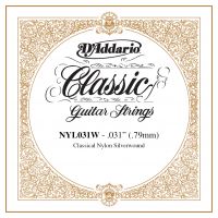 Thumbnail of D&#039;Addario NYL031W Silver-plated Copper Classical Single String .031