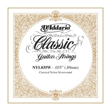 Preview of D&#039;Addario NYL035W Silver-plated Copper Classical Single String .035