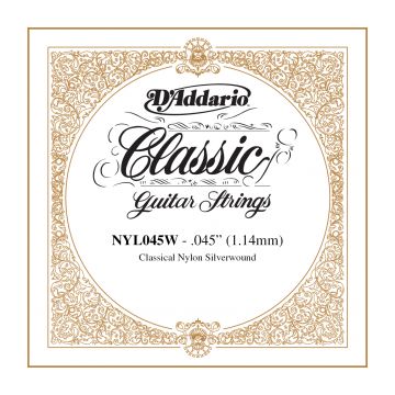 Preview of D&#039;Addario NYL045W Silver-plated Copper Classical Single String .045