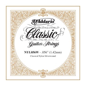 Preview of D&#039;Addario NYL056W Silver-plated Copper Classical Single String .056