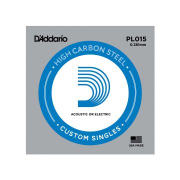 Preview of D&#039;Addario PL015 Plain steel Electric or Acoustic