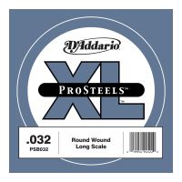 Thumbnail van D&#039;Addario PSB032 ProSteels Bass Guitar Single String, Long Scale, .032