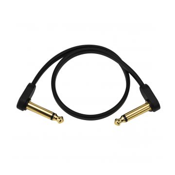 Preview van D&#039;Addario PW-FPRR-01 Flat Patch Cable, 1ft (30cm) Right Angle, Single PK