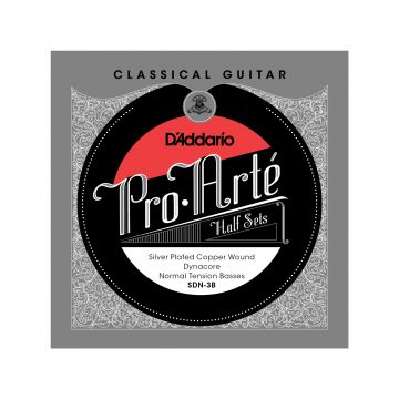 Preview van D&#039;Addario SDN-3B Pro-Arte Silver Plated Copper on Composite Dynacore Classical Guitar Half Set, Normal Tension