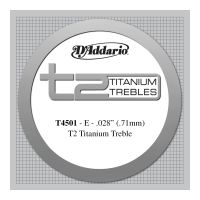 Thumbnail of D&#039;Addario T4501 T2 Titanium Treble Classical Guitar Single String, Normal Tension, First String