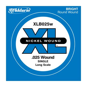 Preview of D&#039;Addario XLB025W Nickel Wound Long scale