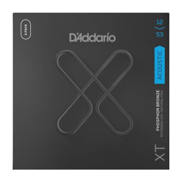 Preview of D&#039;Addario XTAPB1253-3P 3PACK XT Acoustic Phosphor Bronze, Light, 12-53
