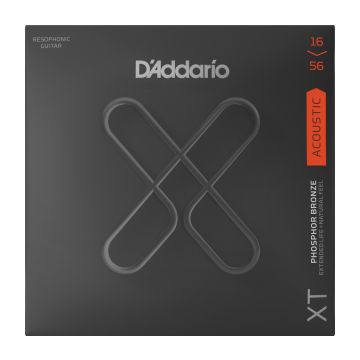Preview of D&#039;Addario XTAPB1656 XT Acoustic Phosphor Bronze, Medium, Resophonic, 16-56