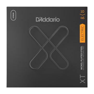 Preview of D&#039;Addario XTE1046-3P 3PACK XT Electric Nickel Plated Steel, Regular Light, 10-46