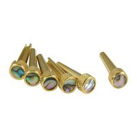 Thumbnail of D&#039;Andrea TP2A  Tone Pins ~ Solid Brass with Abalone Inlay ~ Set of 6