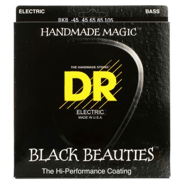 Preview of DR Strings BKB-45 Black Beauties Black coated
