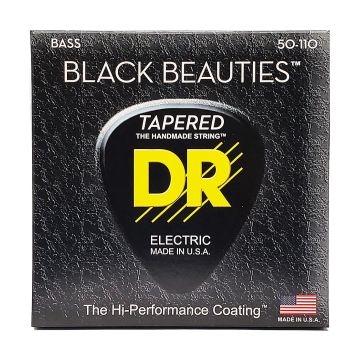 Preview van DR Strings BKBT-50 Taper Heavy Black Beauties Black coated