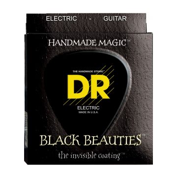 Preview of DR Strings BKE12 Black Beauties  Black coated Extra Heavy