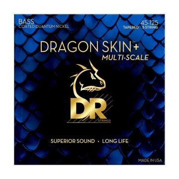 Preview van DR Strings DBQM5-45 Dragon Skin+&trade; Quantum-Nickel alloy Medium Multi-Scale 5-string