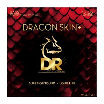 Preview of DR Strings DBS-45 Dragon Skin+&trade;  STAINLESS STEEL BASS Medium 4 string