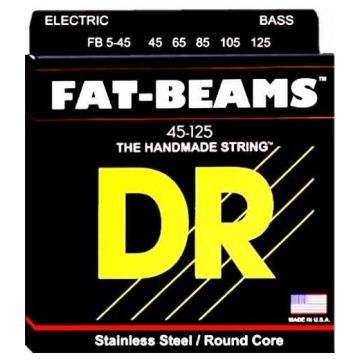 Preview van DR Strings FB5-45 Fat Beams Marcus Miller  Medium 5&#039;s