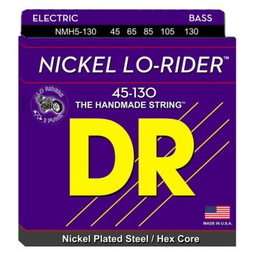 Preview van DR Strings NMH5-130 Lo-Riders Medium  Nickel plated