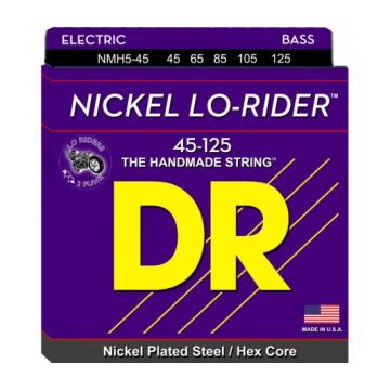 Preview of DR Strings NMH5-45 Lo-Riders Medium  Nickel plated