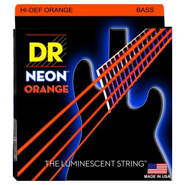 Preview of DR Strings NOB-45 Neon HiDef Orange Medium