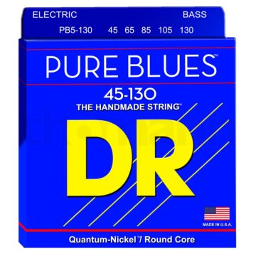 Preview of DR Strings PB5-130 Pure blues Quantum-Nickel alloy