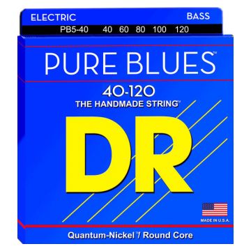 Preview of DR Strings PB5-40 Pure blues Quantum-Nickel alloy Light