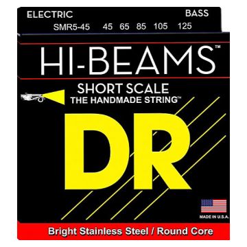 Preview van DR Strings SMR5-45 Hi-Beam Medium 5&#039;s SHORT SCALE