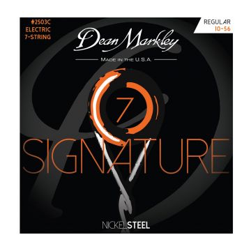 Preview of Dean Markley 2503C Custom Regular 10-56 NickelSteel Electric Signature Series 7 String Set