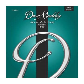 Preview van Dean Markley 2604A Signature Series bass strings Medium Light 4 String 45-105
