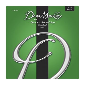 Preview of Dean Markley 2604B Signature Series bass strings Medium Light 5 String 45-128