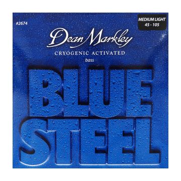 Preview van Dean Markley 2674 Blue steel bass strings 45/105