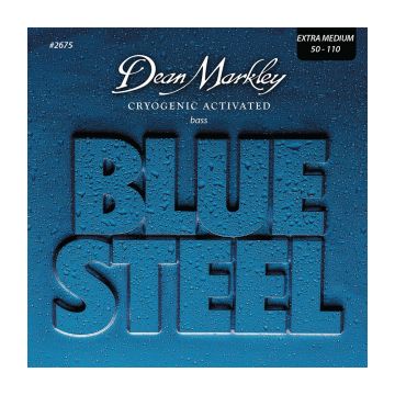 Preview of Dean Markley 2675 Blue steel bass strings Extra Medium 4 String 50-110