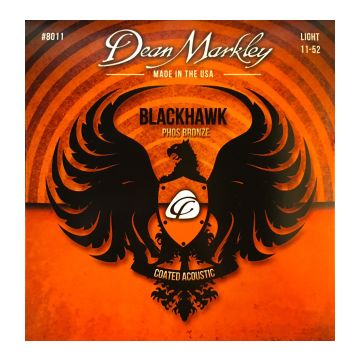 Preview van Dean Markley 8011 Blackhawk Pure Bronze  Light 11-52 (phos.bronze)