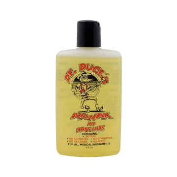 Preview of Dr. Duck&rsquo;s AW-4 Ax Wax &amp; String Lube, organic cleaner polishing moisturizer, 4 oz. flip top bottle