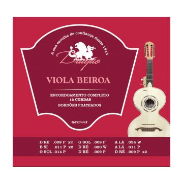 Preview van Drag&atilde;o D007 Viola Beiroa 6 course silverplated