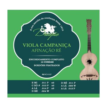 Preview van Drag&atilde;o D009 Viola Campani&ccedil;a &quot;R&eacute; Tuning&quot;