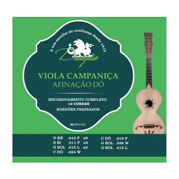 Preview van Drag&atilde;o D011 Viola Campani&ccedil;a &quot;D&oacute; Tuning&quot;
