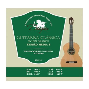 Preview of Drag&atilde;o D030 Guitarra Classica Nylon &quot;Branco&quot; Medium tension