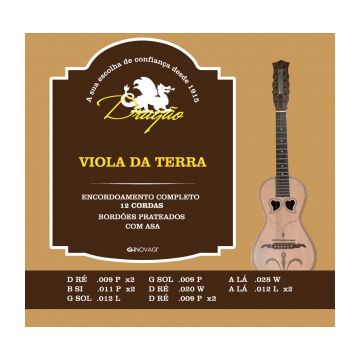 Preview of Drag&atilde;o D068 Viola de Terra  silverplated