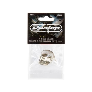 Preview van Dunlop 33P.0225 Nickel Silver Finger &amp; Thumbpick 0.225mm