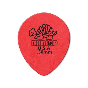 Preview van Dunlop 413R50 TORTEX&reg; TEARDROP Red 0.50mm
