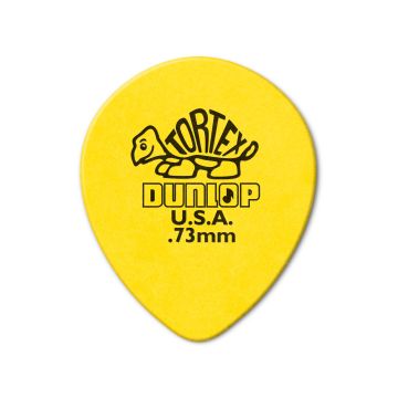 Preview of Dunlop 413R73 TORTEX&reg; TEARDROP yellow 0.73mm