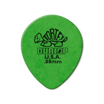 Preview of Dunlop 413R88 TORTEX&reg; TEARDROP green 0.88mm